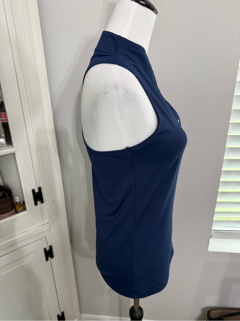 Calliope Golf Vita Sleeveless Polo in Navy - Picture 2 of 7